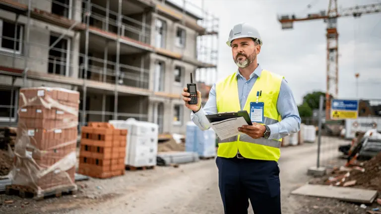 Bausachverständiger auf einer Baustelle in Herne